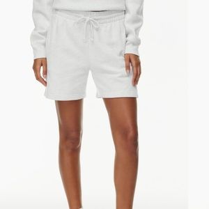 Aritzia TNA Terry Towel Boyfriend Short, Size S, White
